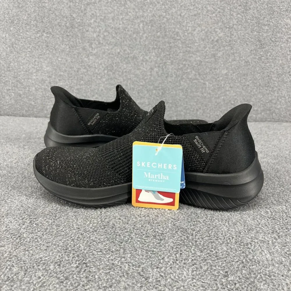 Skechers Slip-ins Martha Stewart Swift‎ stretch Fit Black Womens Size 6.5 Shoes